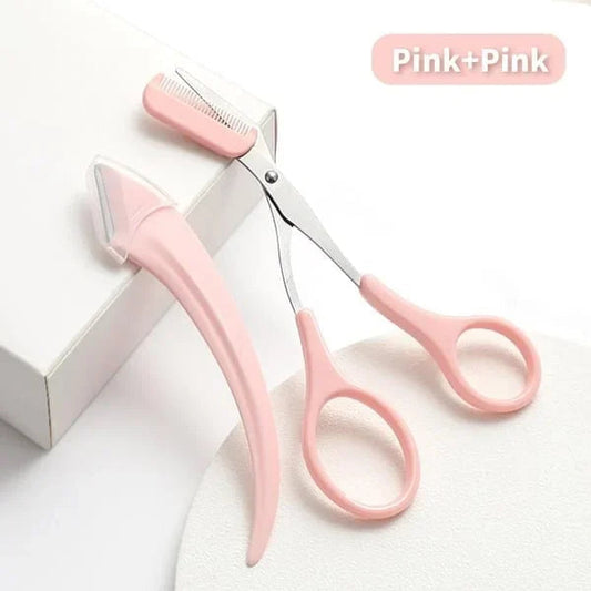 🔥Last Day 47%OFF🔥✂️Eyebrow Scissors With Comb&Free Gift Eyebrow Trimmer🌙