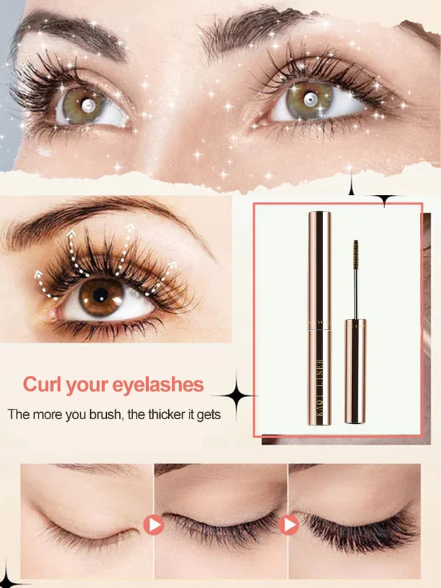 2026 NEW💖Upgrade Waterproof fiber long curl fine brush quick drying mascara