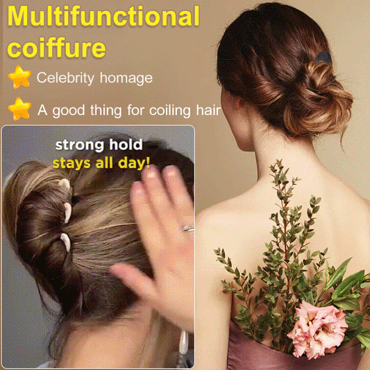 3 Pcs Large Size U-Shaped Double Prong Hairpin