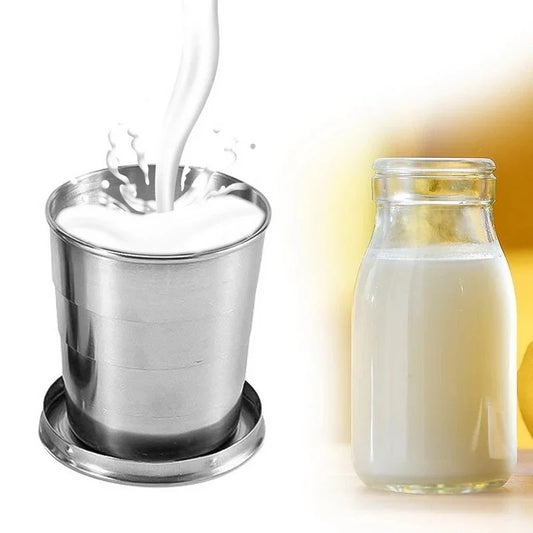 🔥HOT SALE🔥Stainless Steel Telescopic Cup Portable Outdoor Travel Camping Folding Cup