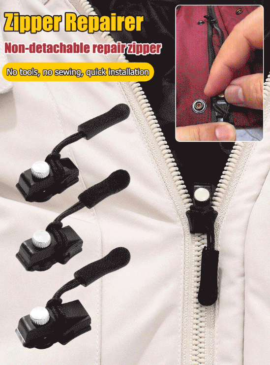 Removable zipper repairer