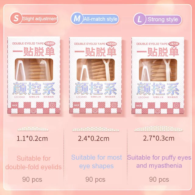 Realistic invisible lace double eyelid stickers