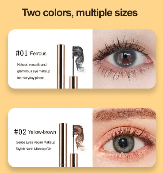 2026 NEW💖Upgrade Waterproof fiber long curl fine brush quick drying mascara