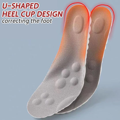 Thermostatic comfort U-shaped insoles