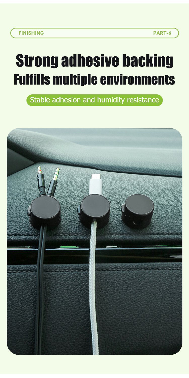 Magnetic rotating cable organizer