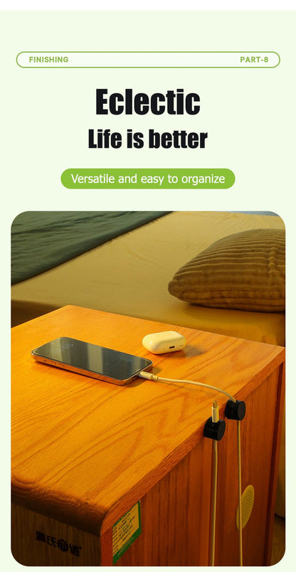 Magnetic rotating cable organizer