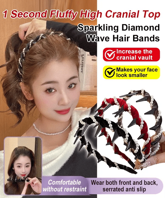 Vintage High Cranium Artificial Pearl Hairband