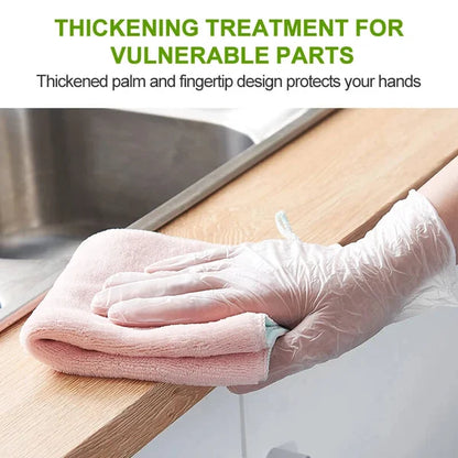 100Pcs Thickened disposable TPE gloves