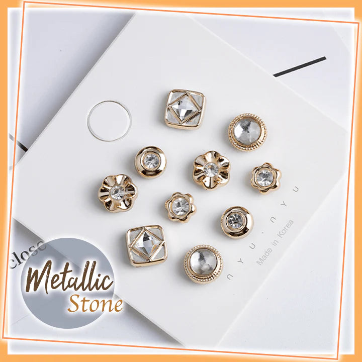 Multipurpose No-Sew Classy Buttons (10 Pcs)