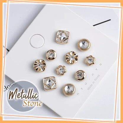 Multipurpose No-Sew Classy Buttons (10 Pcs)