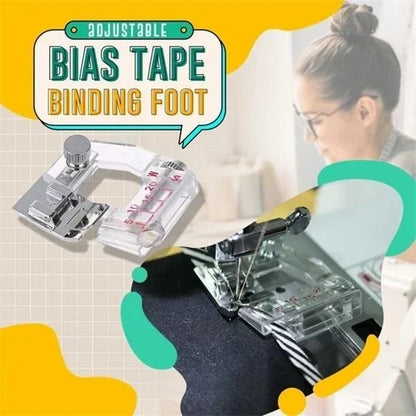 🔥Adjustable Bias Tape Binding Foot🌙