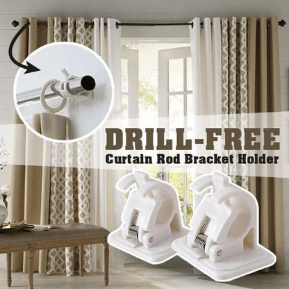 Nail-free Adjustable Rod Bracket Holders
