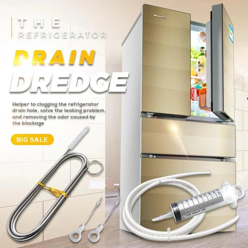 Refrigerator drain cleaner