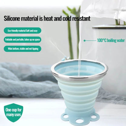 Silicone Foldable Portable Cat Paw Water Cup