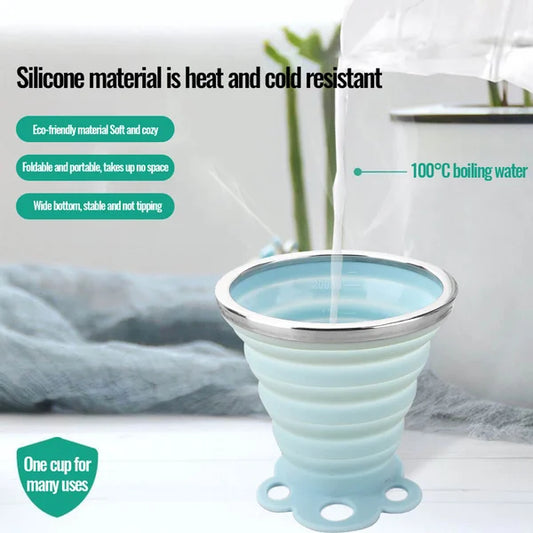 Silicone Foldable Portable Cat Paw Water Cup
