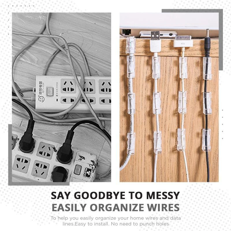 💎Home Essentials：Finisher Wire Clamp 40PCS