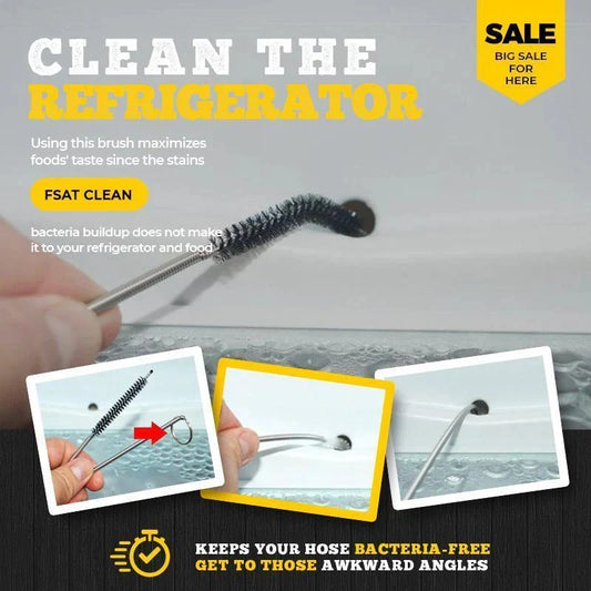 Refrigerator drain cleaner