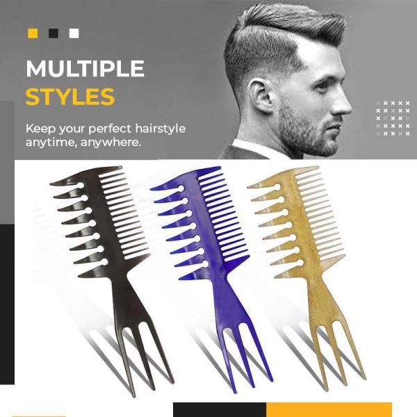 Professional Wide-Tooth Anti-Static Double-Sided Comb (✨2 Styles/Pack)
