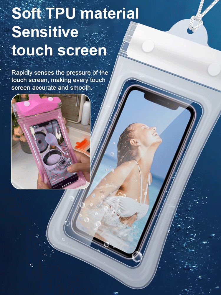 Strong waterproof Mobile Phone Touch Screen Drift Airbag Protective Bag