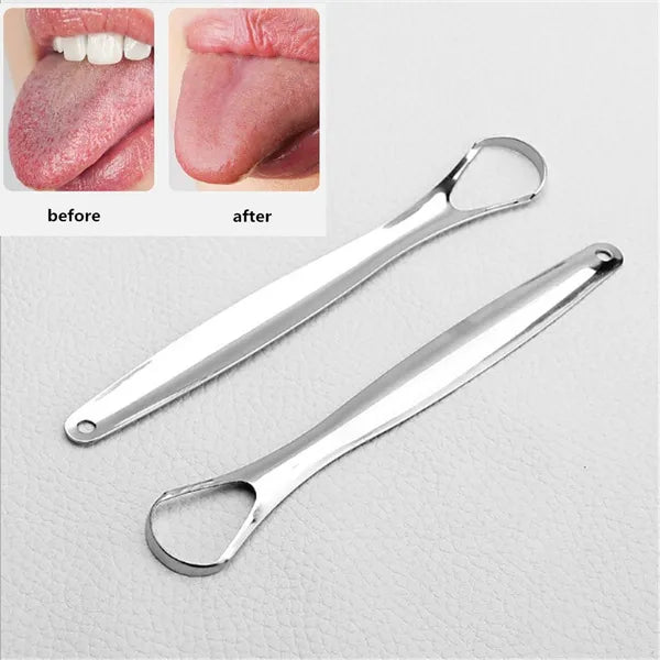 Buy 1 Get 1 Free🎁Stainless Steel Tongue Scraper🔥Year-end Sale ✨