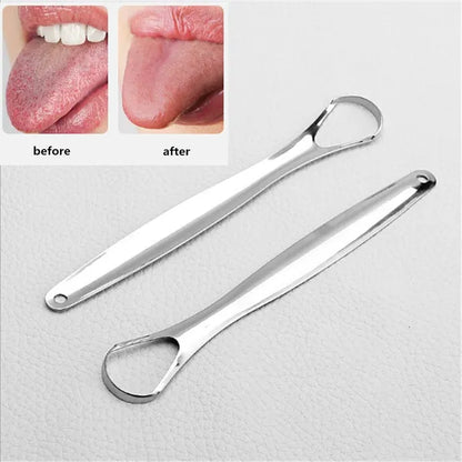 Buy 1 Get 1 Free🎁Stainless Steel Tongue Scraper🔥Year-end Sale ✨