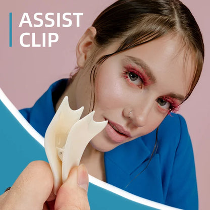 Artificial eyelash auxiliary clip