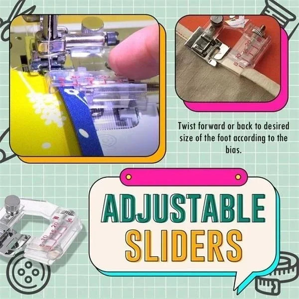 🔥Adjustable Bias Tape Binding Foot🌙