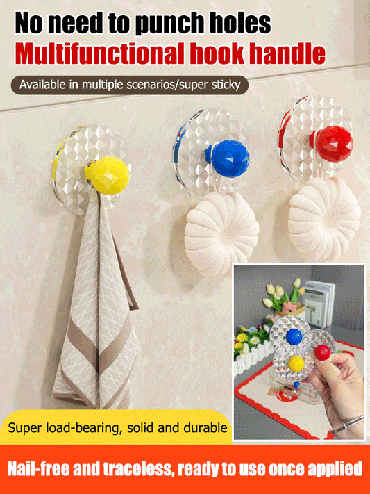 3Pcs No punch hook handles