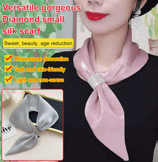 Versatile and Gorgeous Diamond Small Silk Scarf