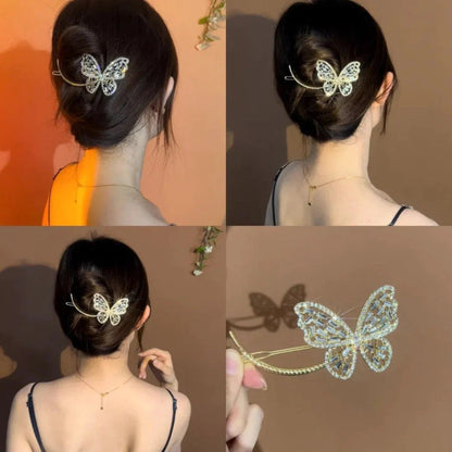 Coil Hair Pearl Arc Spring Hair Clip