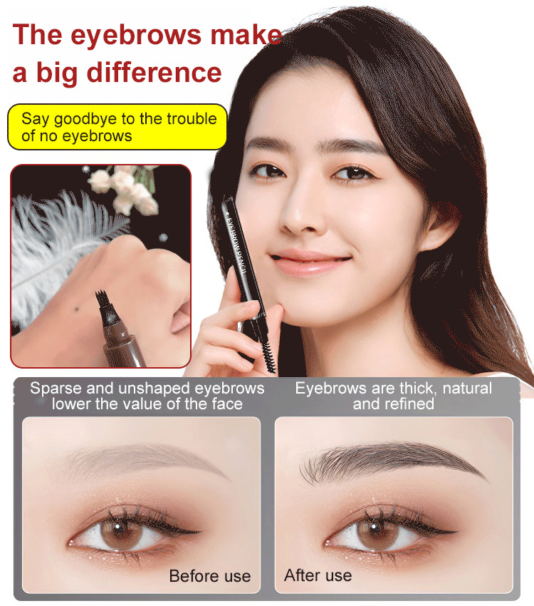 4 Colors Eyebrow Pencil
