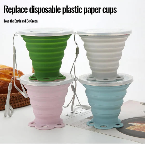 Silicone Foldable Portable Cat Paw Water Cup