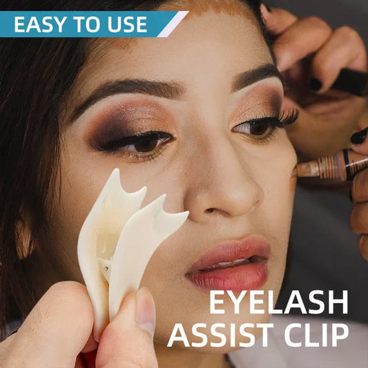 Artificial eyelash auxiliary clip