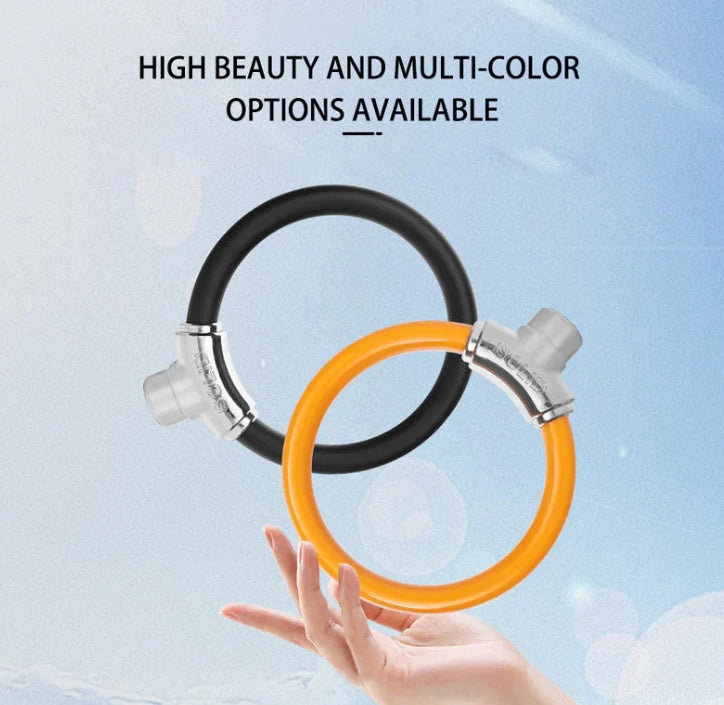 Portable Anti-Theft Ring-Shaped Steel Cable Lock for Bicycles