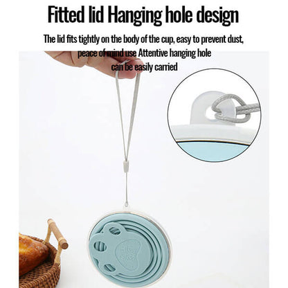 Silicone Foldable Portable Cat Paw Water Cup