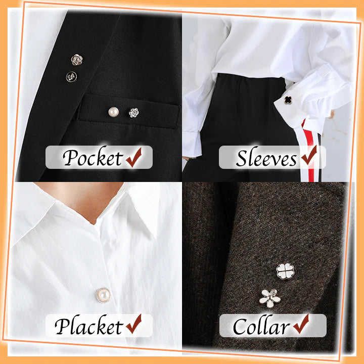 Multipurpose No-Sew Classy Buttons (10 Pcs)