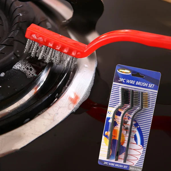 3 Multi-functional Stainless Steel Cleaning Brushes