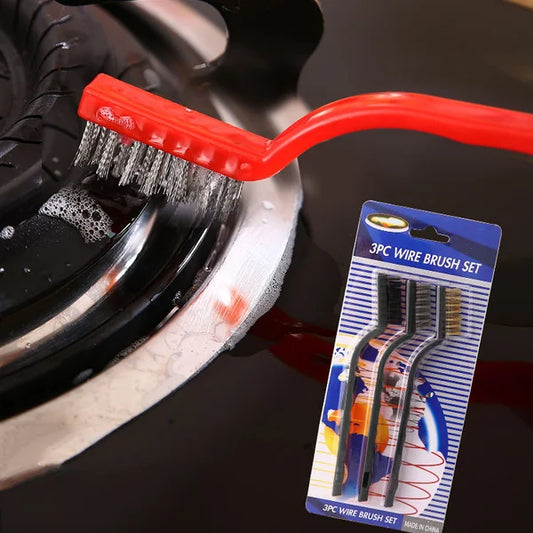 3 Multi-functional Stainless Steel Cleaning Brushes