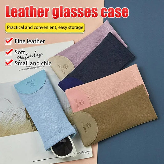 Leather Portable Glasses Storage Case