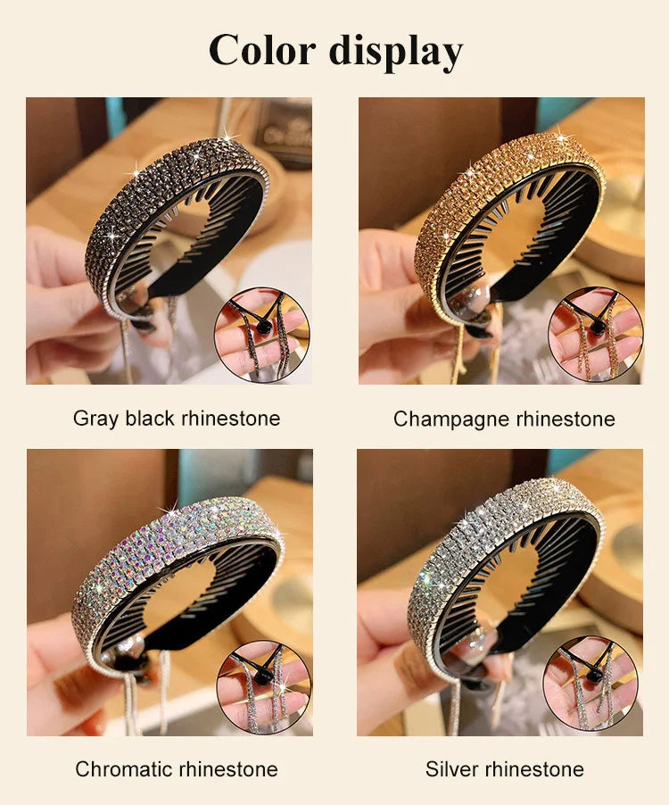 Star Sparkling Rhinestone Tassel Hair Clip