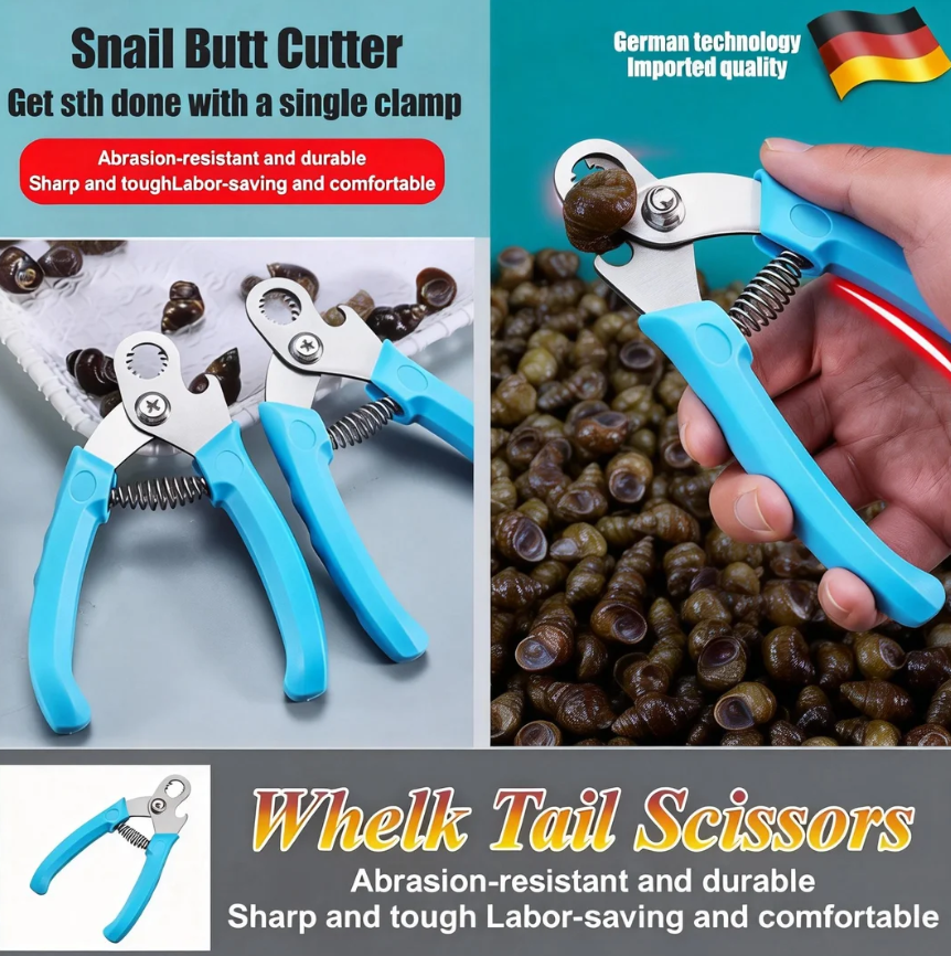Snail tail scissors