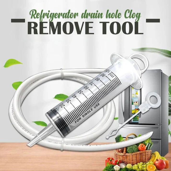 Refrigerator drain cleaner