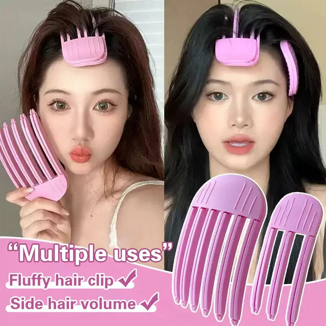 High skull top fluffy clip