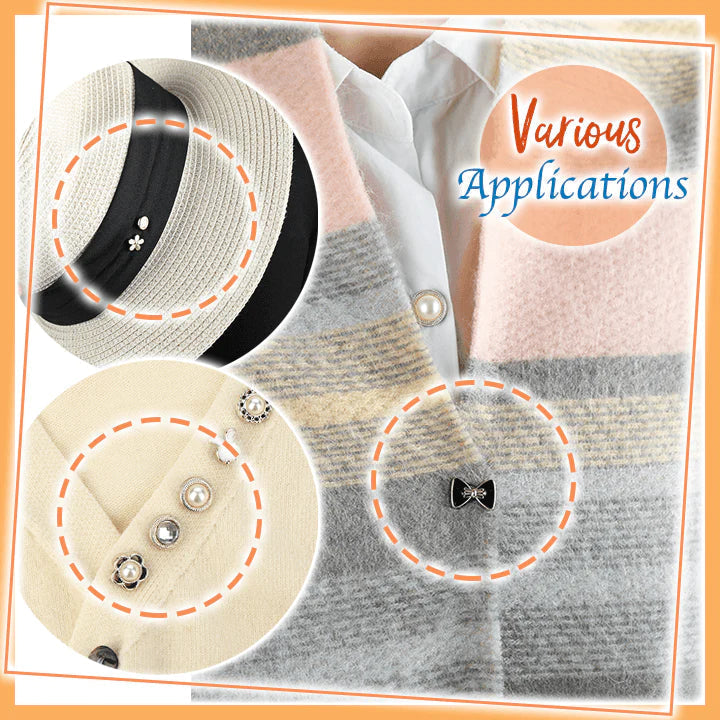 Multipurpose No-Sew Classy Buttons (10 Pcs)