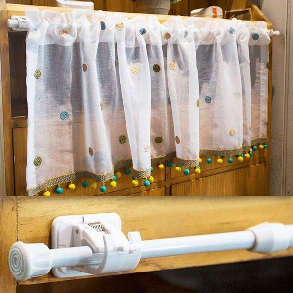Nail-free Adjustable Rod Bracket Holders