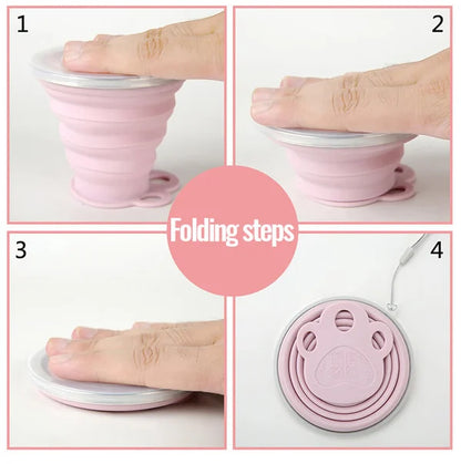 Silicone Foldable Portable Cat Paw Water Cup