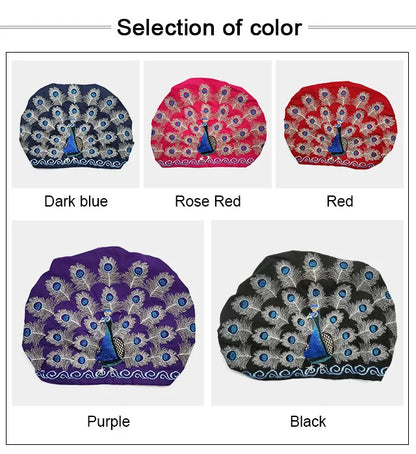 Cotton and Linen Ethnic Style Women Bouffant Cap