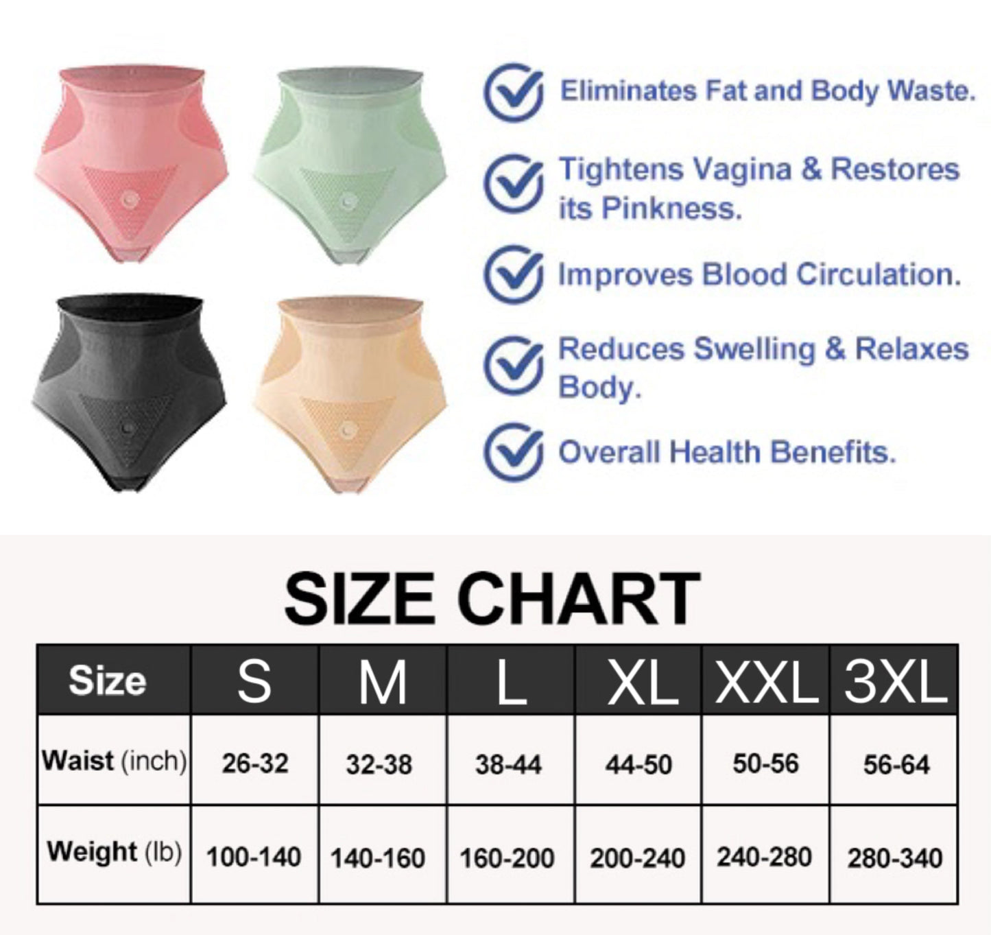🔥 Graphene Honeycomb Vaginal Tightening & Body Shaping Briefs