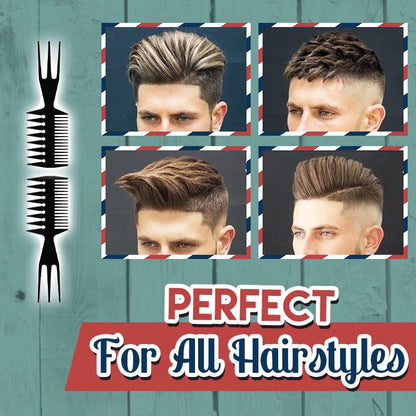 Professional Wide-Tooth Anti-Static Double-Sided Comb (✨2 Styles/Pack)