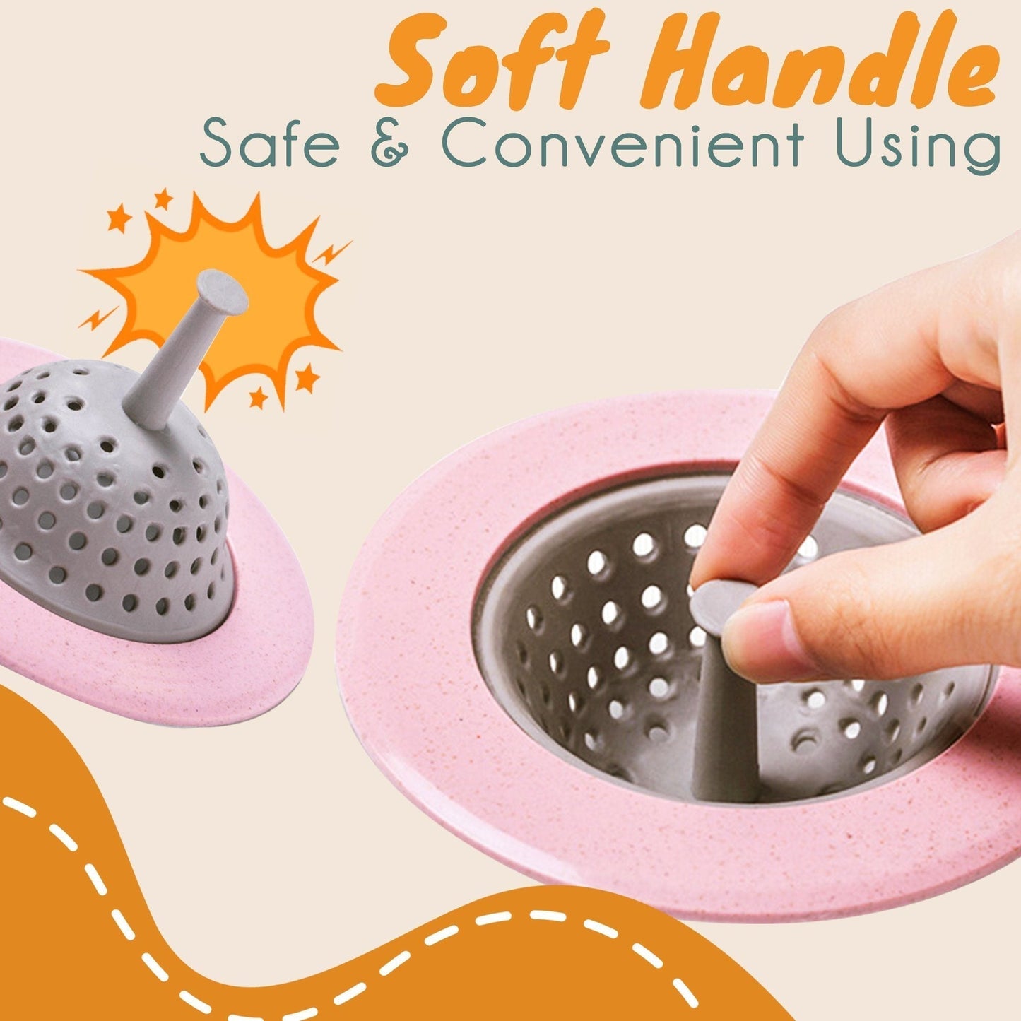 Touchless Anti-Clog Sink Strainer （Buy 1 Get 1 Free ）